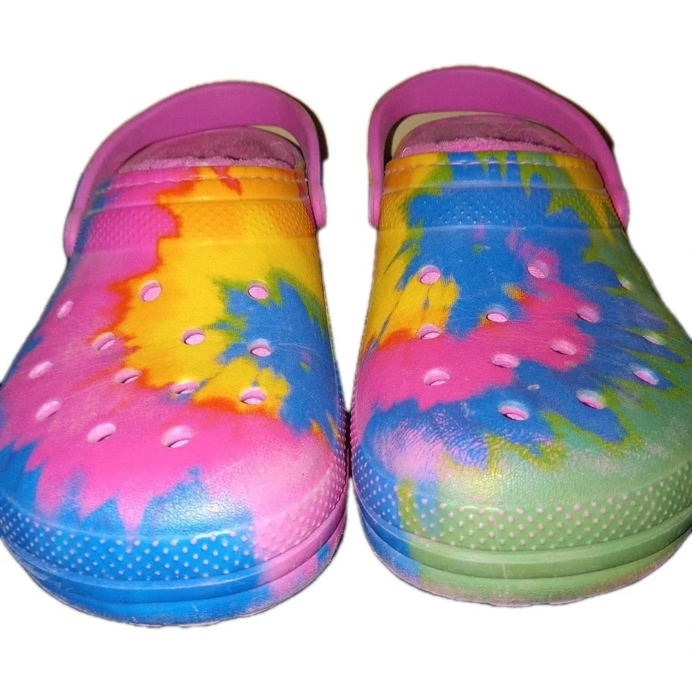 Crocs Unisex Multicolor Lined Clog Slip On Shoes J5